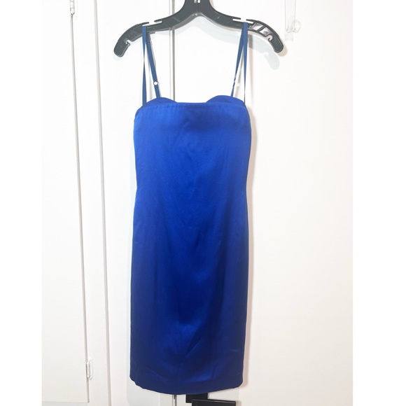 Acne StudiosSpaghetti-Strap Satin Dress, Blue